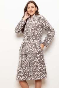 Lalit Supersoft Fleece Grace Shawl Robe